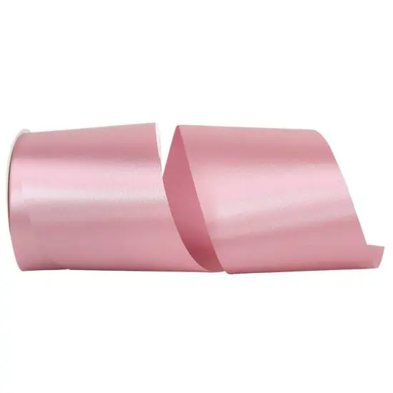 JAM Paper 4" x 50yd. Satin Allure Single Face Ribbon Rose Water {1}