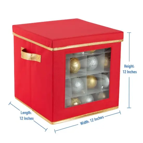 Simplify Small Ornament Storage Box with See-Through Window {6}