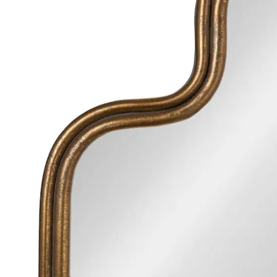 Hello Honey&reg; 29" Gold Decorative Scalloped Arched Mirror {7}