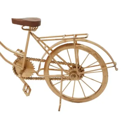 19" Brown Metal Vintage Bicycle Sculpture {6}