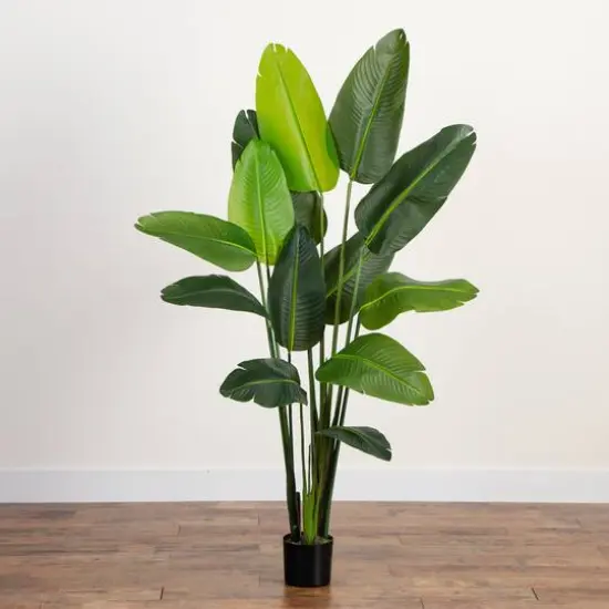 6ft. UV-Resistant Artificial Traveler's Palm Tree {5}