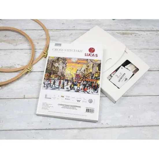 Luca-S Christmas Shopping Counted Cross Stitch Kit {8}