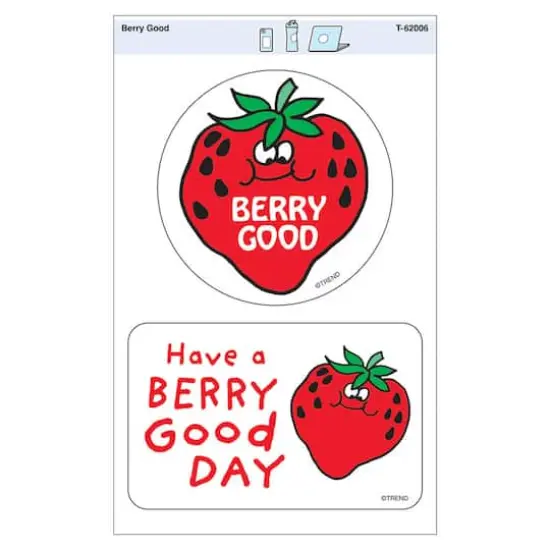 TREND Enterprises® Berry Good Vinyl Stickers, 6 Packs of 2 {3}
