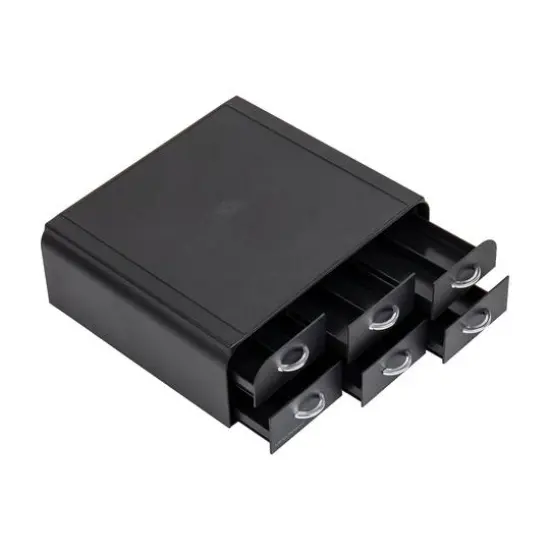 Mind Reader Anchor Collection Black 2-Tier 6-Drawer Single Serve Coffee Pod Organizer {8}