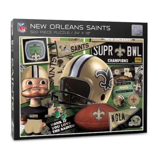NFL Retro Series 500 Piece Puzzle New Orleans Saints {1}