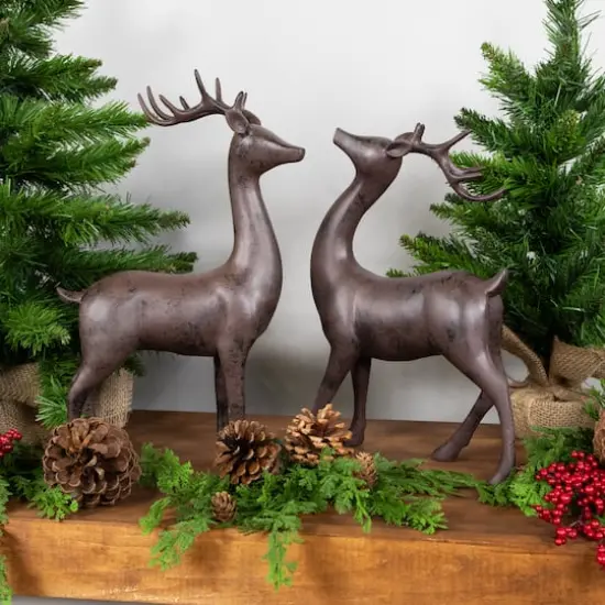 Brown Deer Christmas Decoration Set {4}
