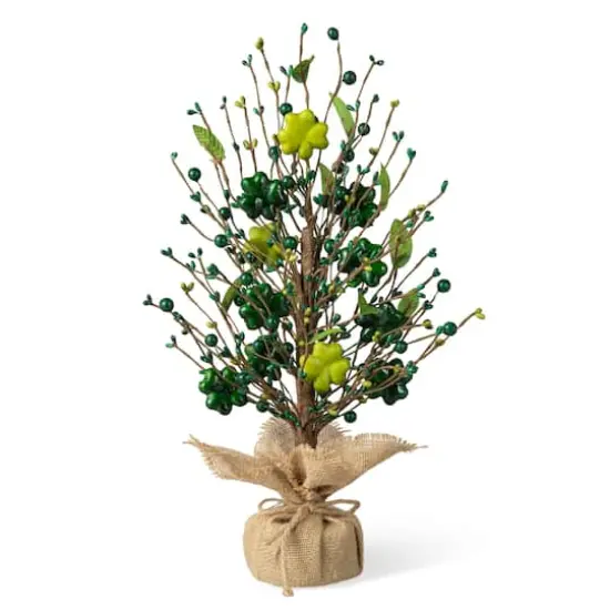 Glitzhome&reg; 18" St Patrick's Shamrock and Berry Table Tree {1}