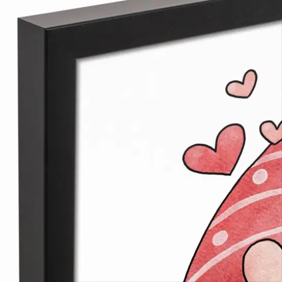 Gnome-body Loves You Like Me 13.73" x 19.73" Black Framed Canvas {4}