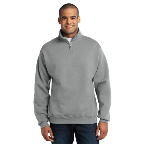 JERZEES&reg; NuBlend&reg; 1/4-Zip Cadet Collar Sweatshirt Oxford {4}