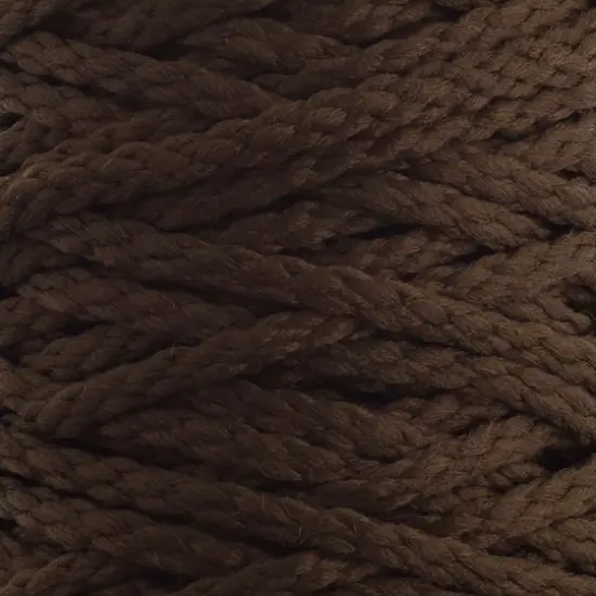 John Bead 4mm Braided Macram&eacute; Cord, 70yd. Dark Brown {4}