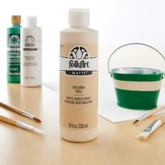 FolkArt&reg; Acrylic Paint, 8oz. Linen {3}