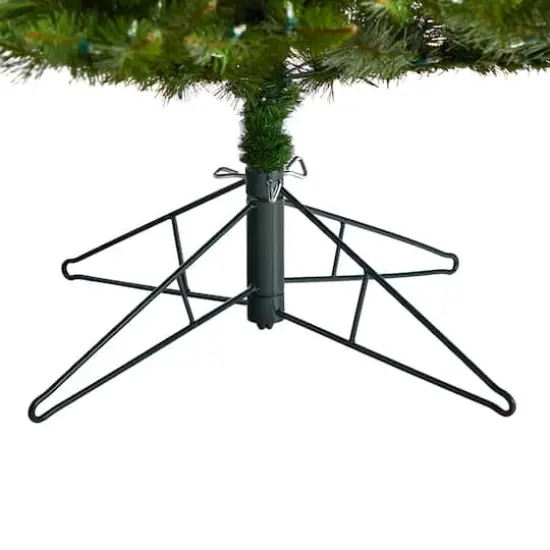 9ft. Pre-Lit Vermont Spruce Artificial Christmas Tree, Color Changing LED Lights {6}