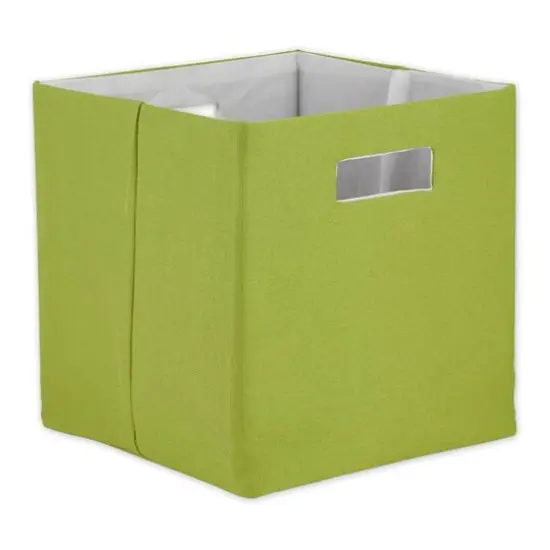 DII&reg; 11" Polyester Solid Storage Cube Avocado {1}