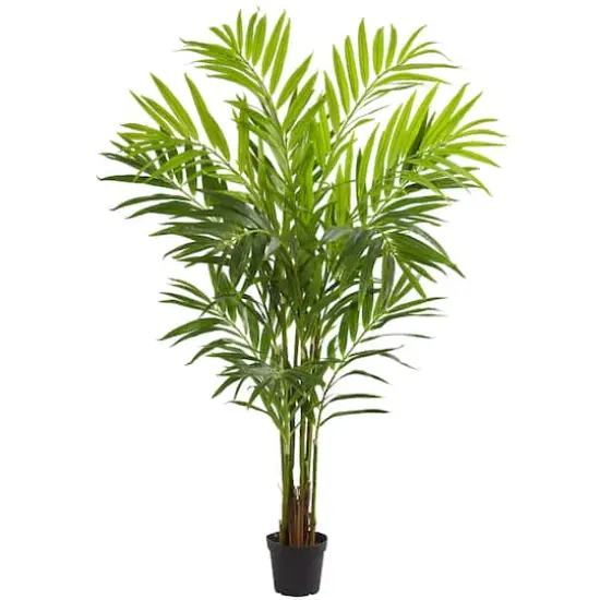 8ft. Potted King Palm Artificial Tree {1}