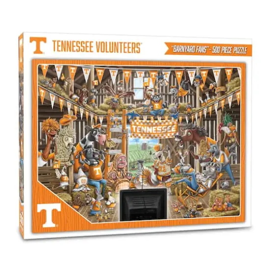 College Barnyard Fans 500 Piece Puzzle Tennessee Volunteers {1}