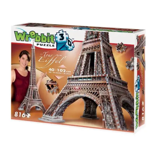 Wrebbit 3D Puzzle&trade; Eiffel Tower 816 Piece Puzzle {1}