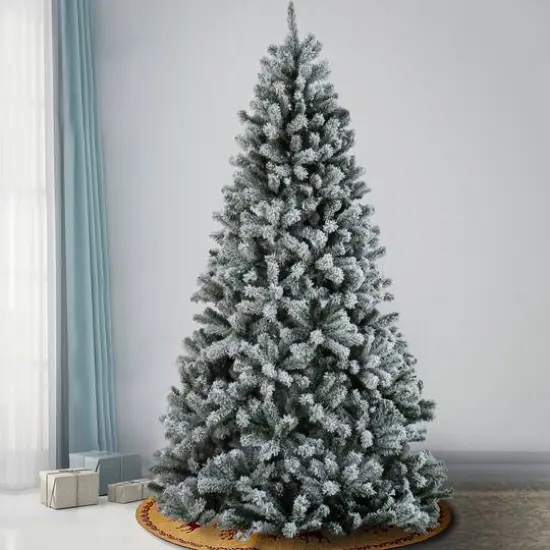 7.5ft. Unlit Snowy North Valley&reg; Spruce Artificial Christmas Tree {3}