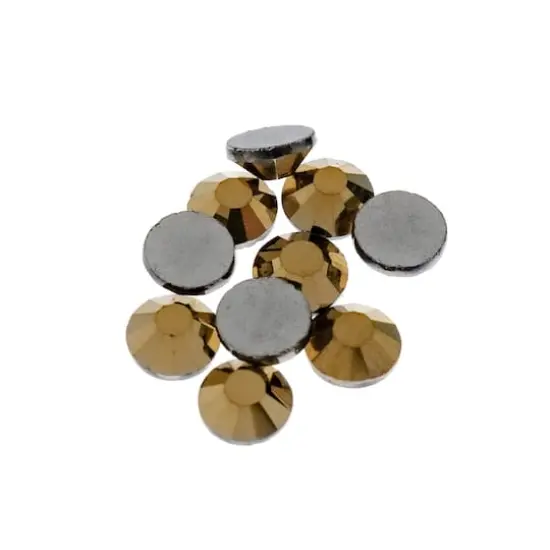 SS20 Glass Flatback Rhinestones by Bead Landing™ Metallic Gold {3}