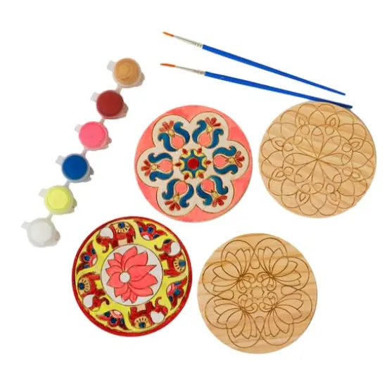 Kulture Khazana Make Your Own Rangoli Coaster Kit {1}
