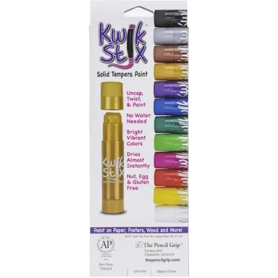 Kwik Stix&trade; Metalix 12 Color Paint Tempera Set {4}