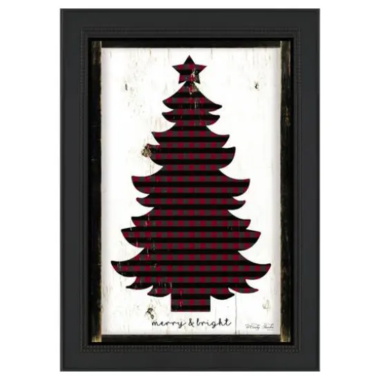 Timeless Frames&reg; Merry & Bright Plaid Christmas Tree Framed Wall D&eacute;cor {1}