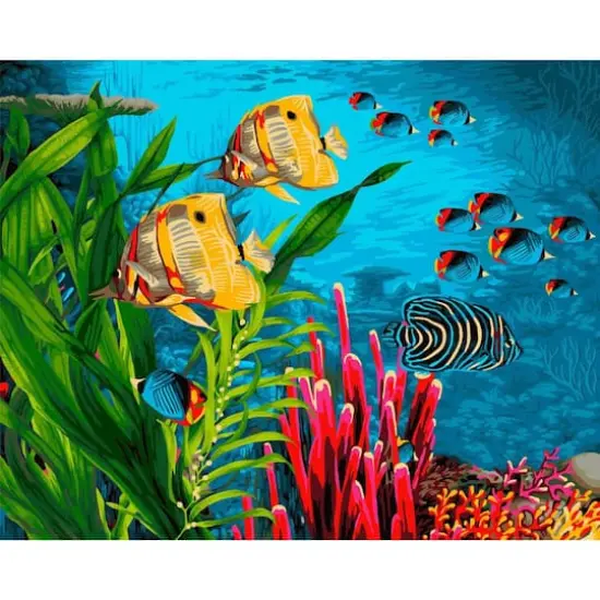Crafting Spark Coral Reef Painting by Numbers Kit {1}