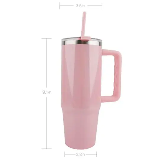 Stainless Steel Insulated Sparkle Tumbler by Ashland® Pink {5}