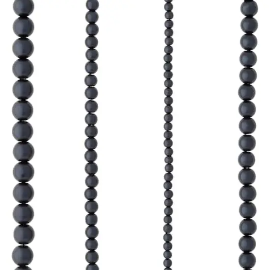 Black Matte Glass Pearl Round Beads by Bead Landing&trade; {1}