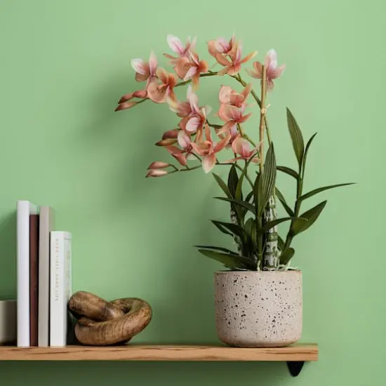 19" Artificial Deluxe Potted Cycnoches {3}