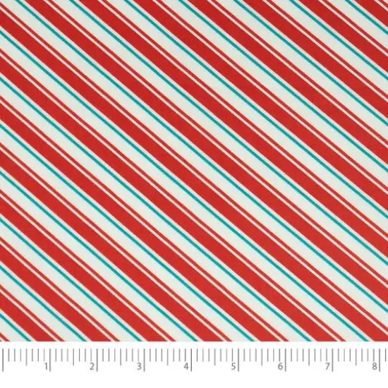 SINGER Christmas Floral Aqua 5 Piece Fat Quarter Bundle {5}