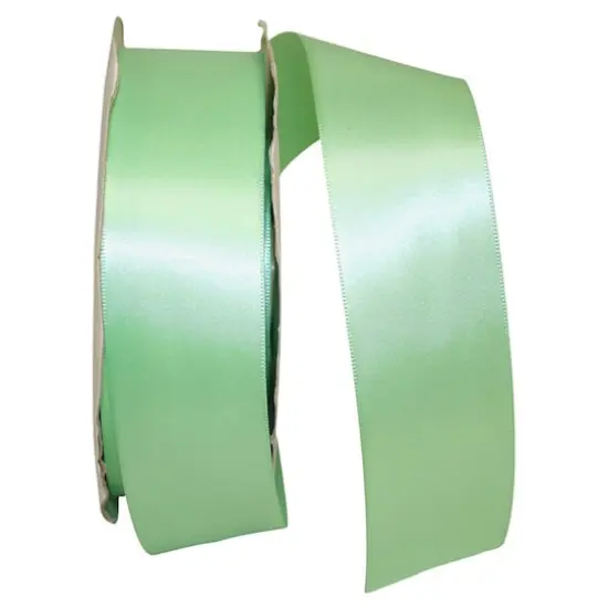 JAM Paper 1.5"x 50yd. Double Face Satin Ribbon Mint {1}
