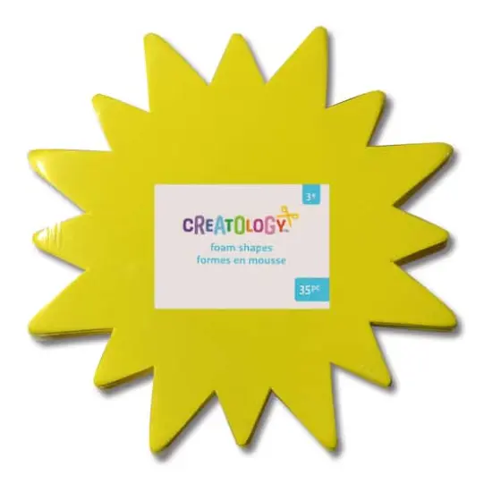 6.5" Sun Foam Shapes, 35ct. by Creatology&trade; {3}