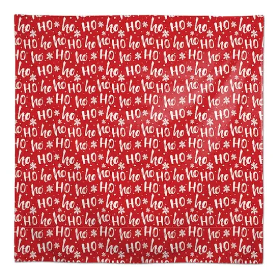 58'' Ho Ho Ho Pattern Tablecloth {1}