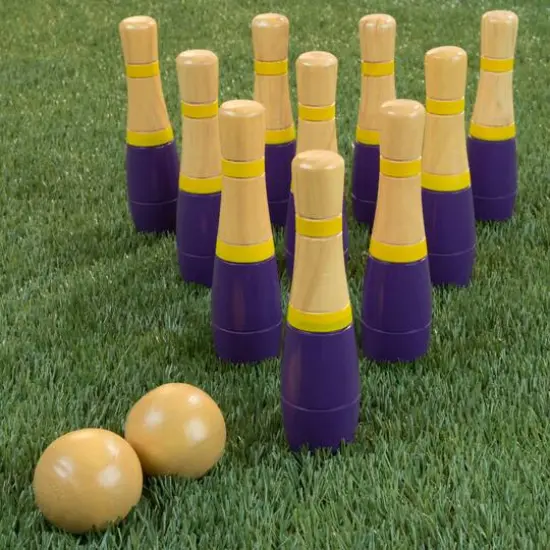 Toy Time Lawn Bowling & Skittle Ball Game Purple {7}