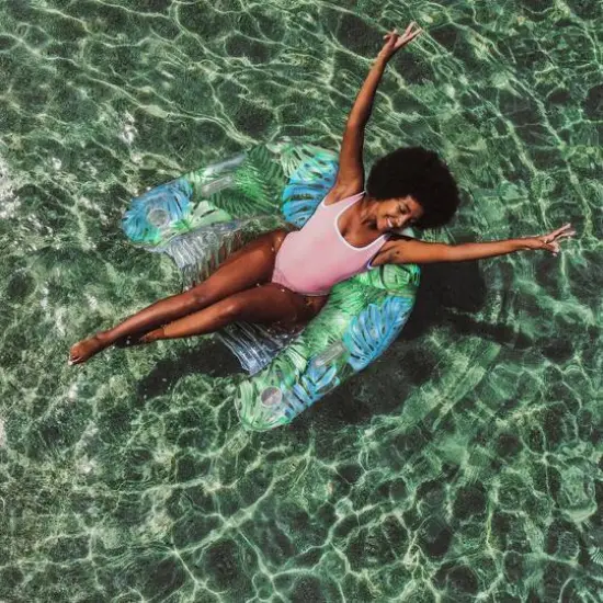 PoolCandy Resort Collection Large Sun Chair with Palm Print {3}