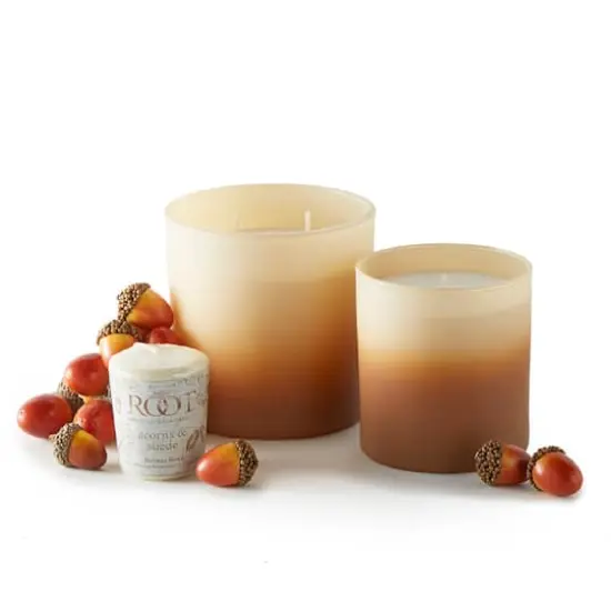 Root Candles Scented 20 Hour Beeswax Blend Votive Candles, 18ct. Acorns and Suede {6}