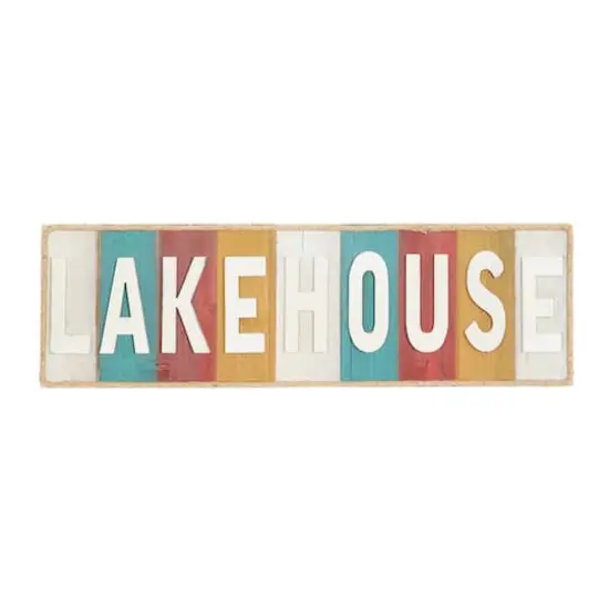 Lakehouse Wood Sign Wall Decor {1}