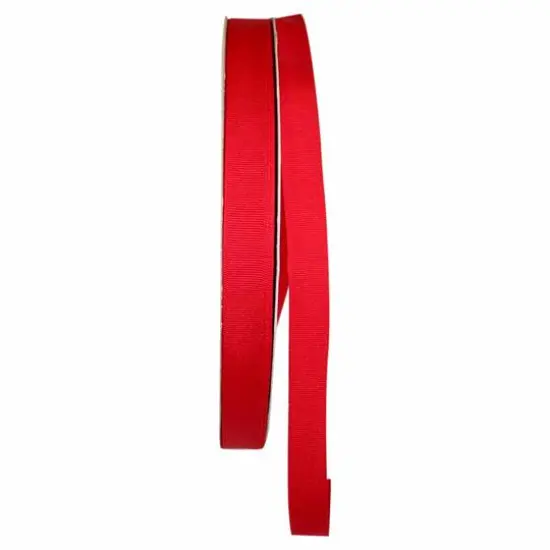 JAM Paper 7/8" x 100yd. Grosgrain Ribbon Red {1}
