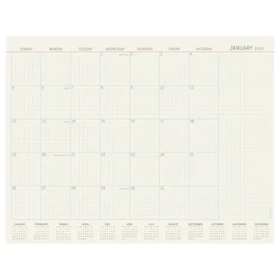 TF Publishing Large 2025 Vintage Professional Monthly Blotter Desk Pad Calendar {1}