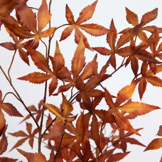 6ft. Orange Japanese Maple Artificial Potted Tree {5}