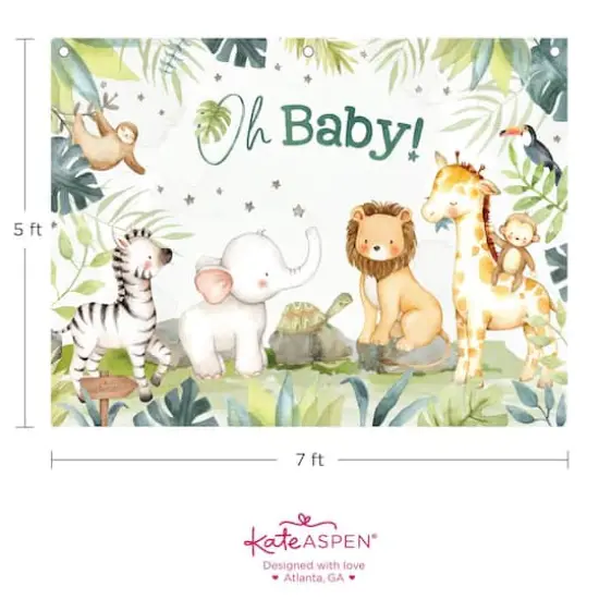Kate Aspen&reg; Safari Baby Shower Photo Backdrop {7}