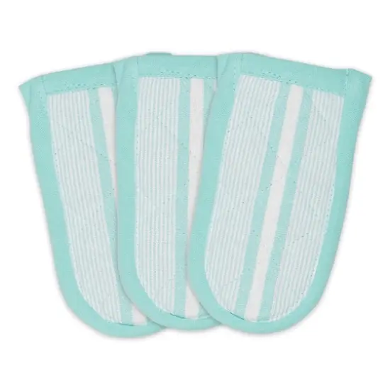 DII&reg; Chef Stripe Pan Handles, 3ct. Aqua {1}