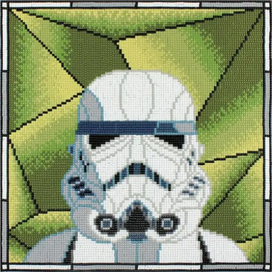 Camelot&reg; Dots Stormtrooper Stained Glass Diamond Painting Kit {1}