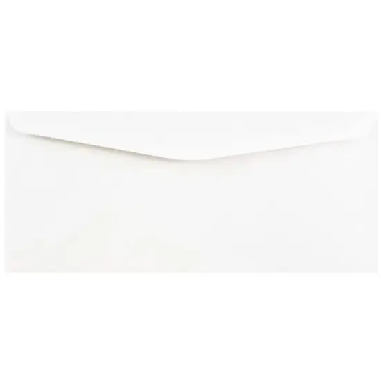 JAM Paper 4" x 9.5" White Business Envelopes, Bulk {1}