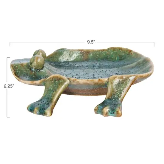 Hello Honey&reg; Green Glazed Footed Frog Dish {8}