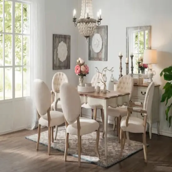 Hello Honey® 36" Multicolor Metal and Draped Wood Bead Chandelier {6}