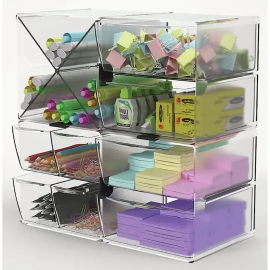 Deflecto&reg; Stackable X-Divided Storage Organizer {8}