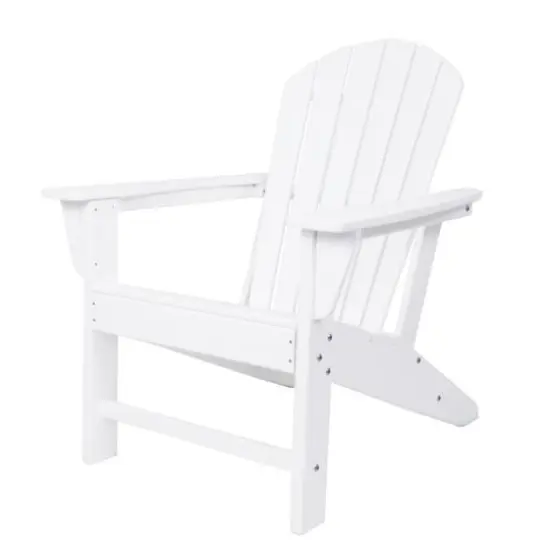 White Traditional Adirondack Chair {1}