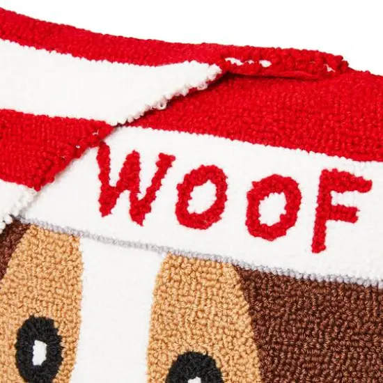 Glitzhome&reg; Hooked 3D Woof Throw Pillow {7}