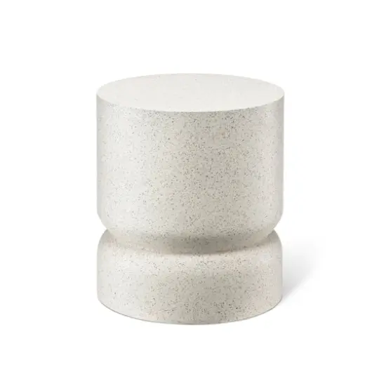 Glitzhome&reg; 17" Multi-Functional Faux Terrazzo Garden Stool {1}
